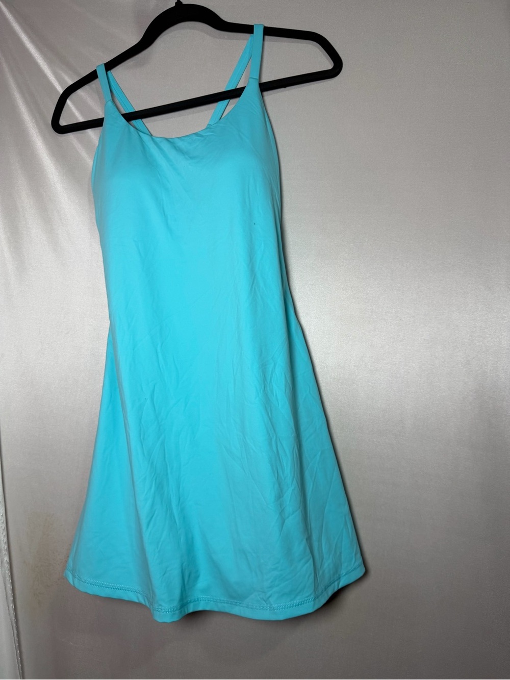 HALARA Aqua Mini Slip Dress with Double Straps